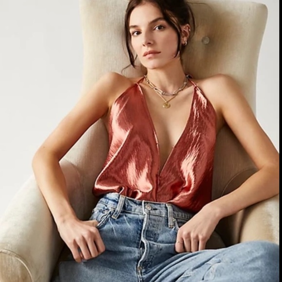 Intimately Free People So Fine In Shine Bodysuit Size Small NWOT Pink Magenta - Picture 4 of 9